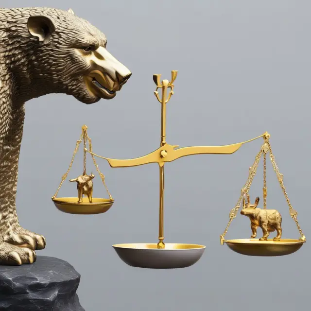 Scale on left holds a golden bull symbolizing advantages of Comparable Company Analysis (CCA). Scale on right holds a silver bear representing CCA