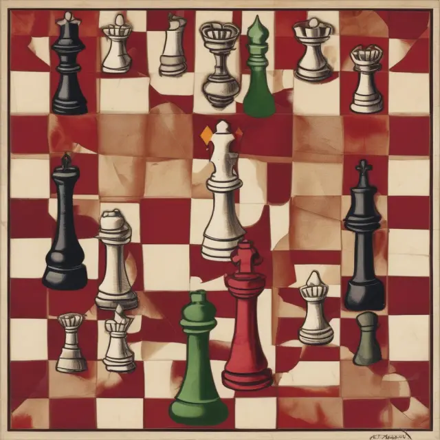 Chessboard showcasing Portugal and England producing wine and textiles based on their respective comparative advantages