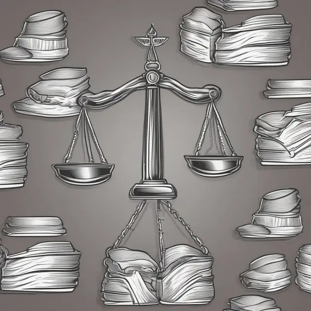Justice scales tipping towards compensatory damages, illustrating restoration and financial reparations