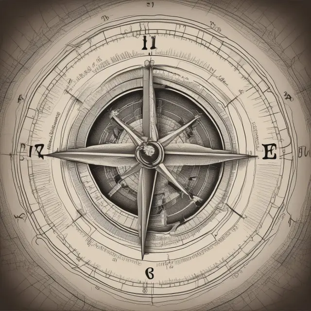 A compass with a 72-point needle, navigating an investor