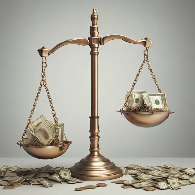Two scales side by side, one for net income and another for other comprehensive income, demonstrating their integration in comprehending a company