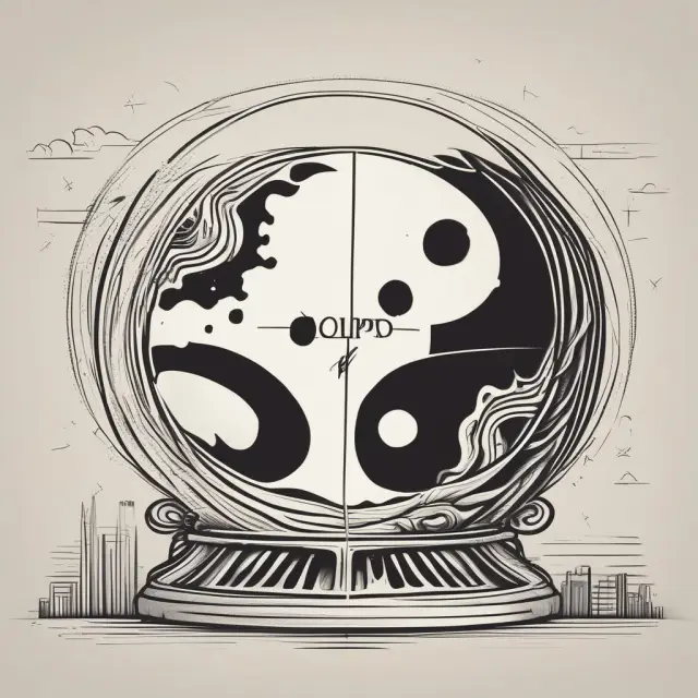 Visualization of business valuation using comps as a yin symbol (receptive and reflective) and its limitations as the yang (active and dynamic)