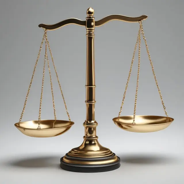 Scales with gold confidence intervals illustrating the benefits and limitations of statistical analysis