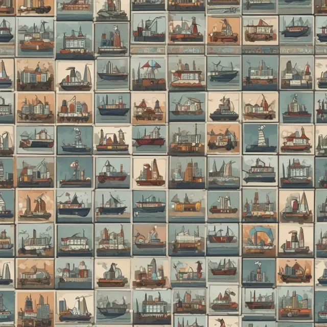 Mosaic tiles depicting healthcare, academia, politics, law, and entertainment, each symbolizing conflicts of interest in respective industries