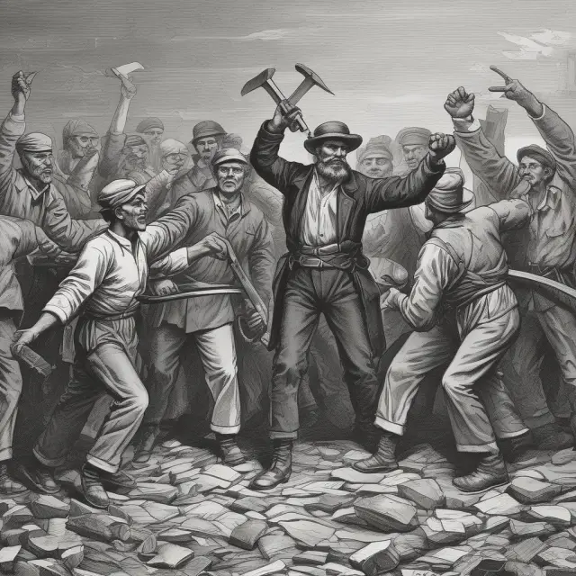 Metaphorical representation of Marx