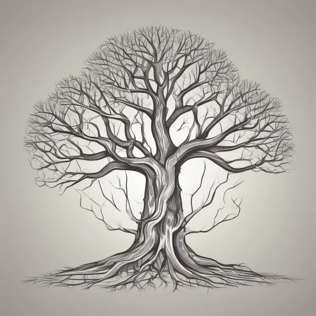 Imagery of a conglomerate as a tree with various business branches, emphasizing diversification and growth