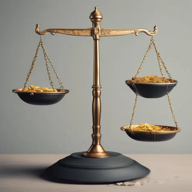 Golden scale balancing profits between seller and consignee in a consignment agreement