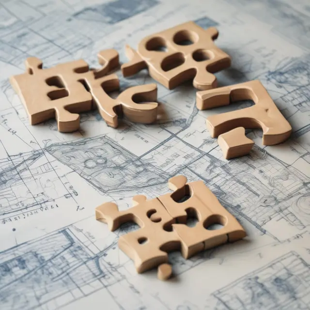 Image of a blueprint unfolding to reveal answers to common construction loan questions