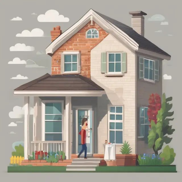 A foundation brick tower symbolizing installment credit supporting various applications like home improvements, major purchases, auto financing, and student loans.