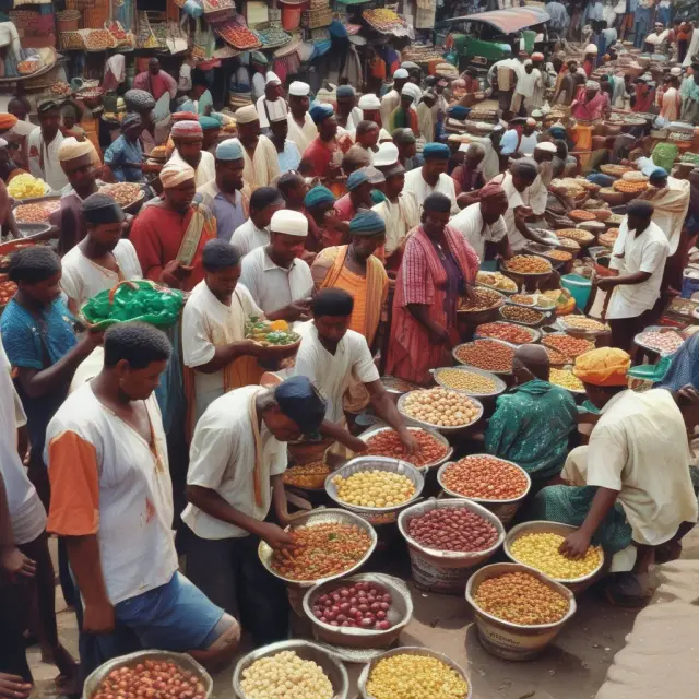 BLS staff collecting price data in a lively market, symbolizing CPI calculations.
