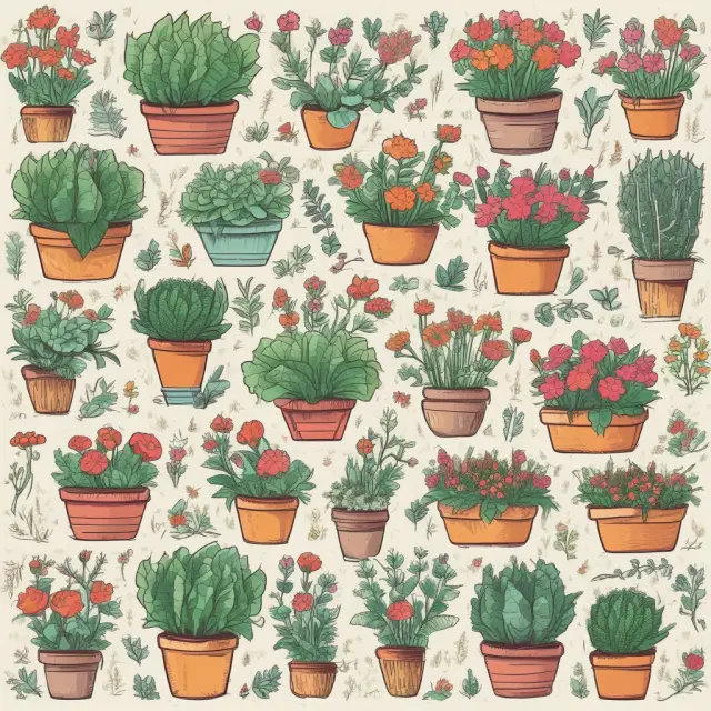 Visualization of a flourishing garden symbolizing stable investments in consumer staple companies.