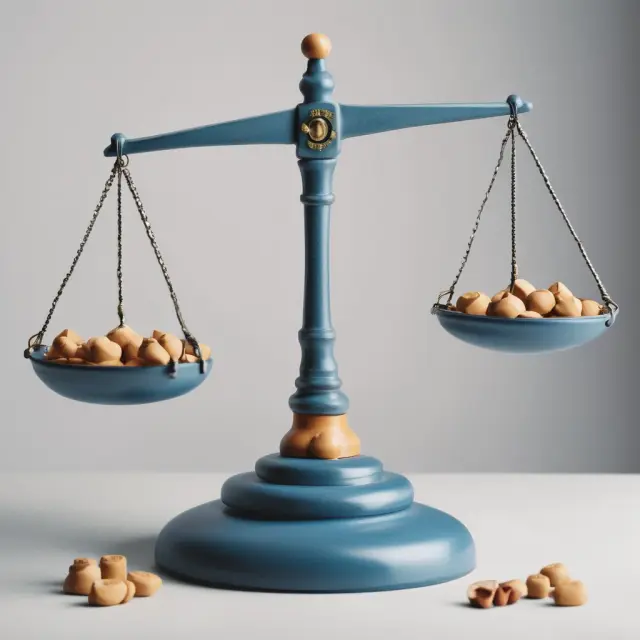 Balance scale with probable, possible, and remote contingent liability labels.