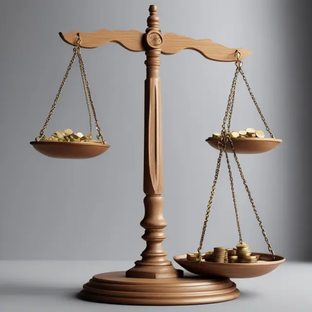 Interest rate rise and contracting credit on a balance scale represent contractionary monetary policy