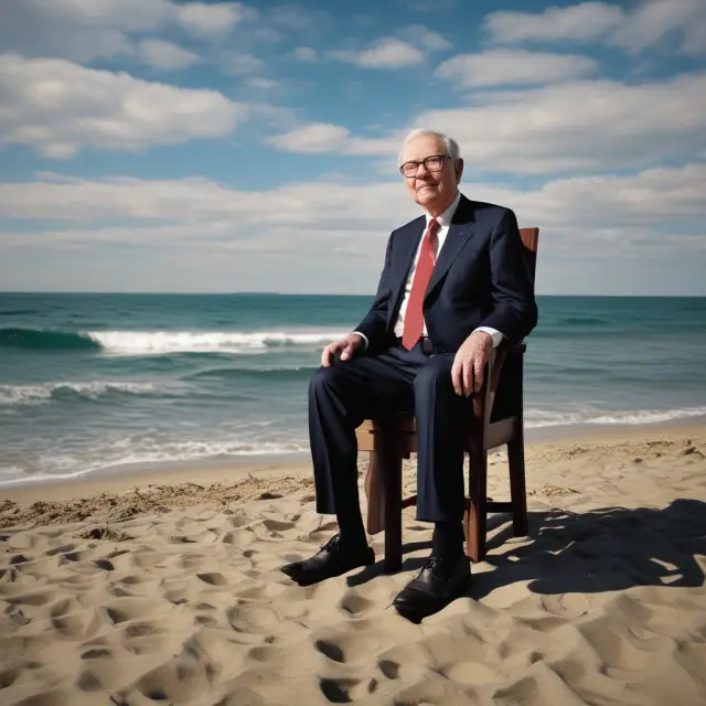 Oracle Buffett contemplating undervalued stocks amidst the sea of market trends