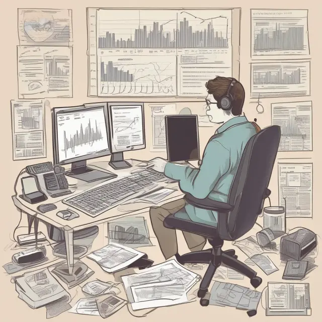 Controller managing finances: Reviewing transactions, maintaining controls, preparing reports