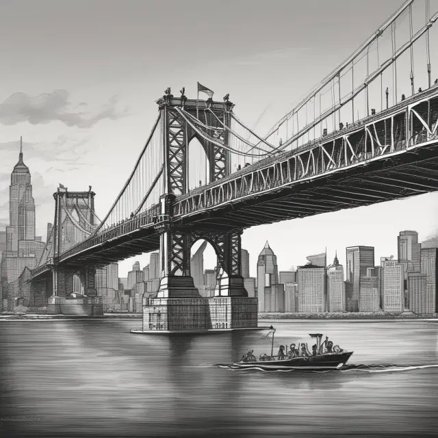 A stylized image of a bridge connecting debt and equity, with a convertible preferred stock certificate on it.
