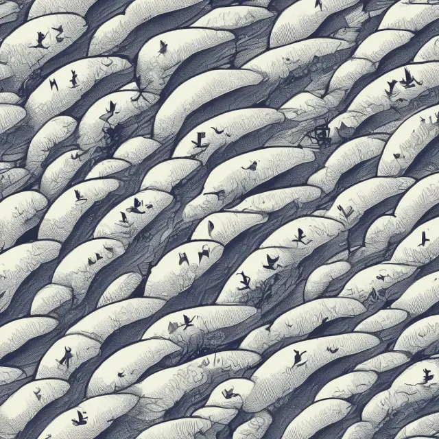 An investor calmly navigating a boat in a sea of bonds, using an anchor shaped like a convex curve to mitigate interest rate risks