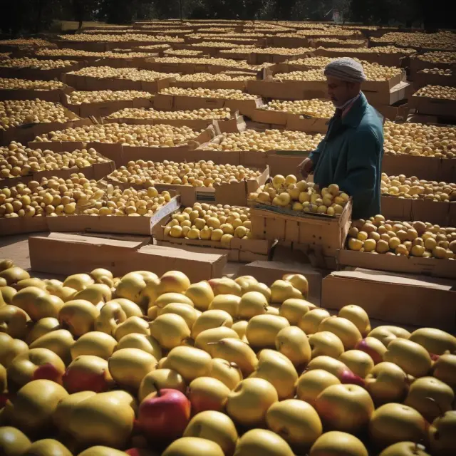 Manipulating sales figures through channel stuffing, as gold apples are shipped to distributors to inflate earnings.
