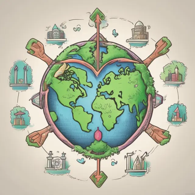 Four interconnected pillars representing Environmental Responsibility, Ethical Responsibility, Philanthropic Responsibility, and Financial Responsibility in Corporate Social Responsibility