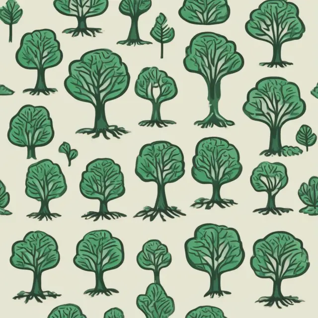 Green corporation fostering tree growth: Environmental stewardship through sustainability and resource conservation.