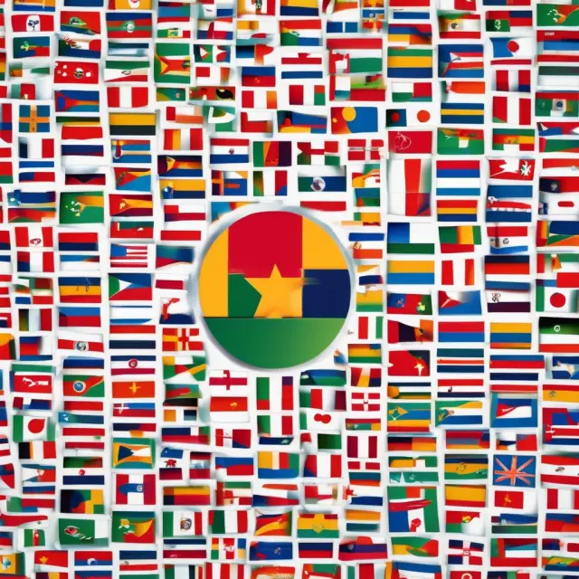 A visual representation of various national flags merging into a corporate logo, symbolizing the impact of national cultures on corporate culture.