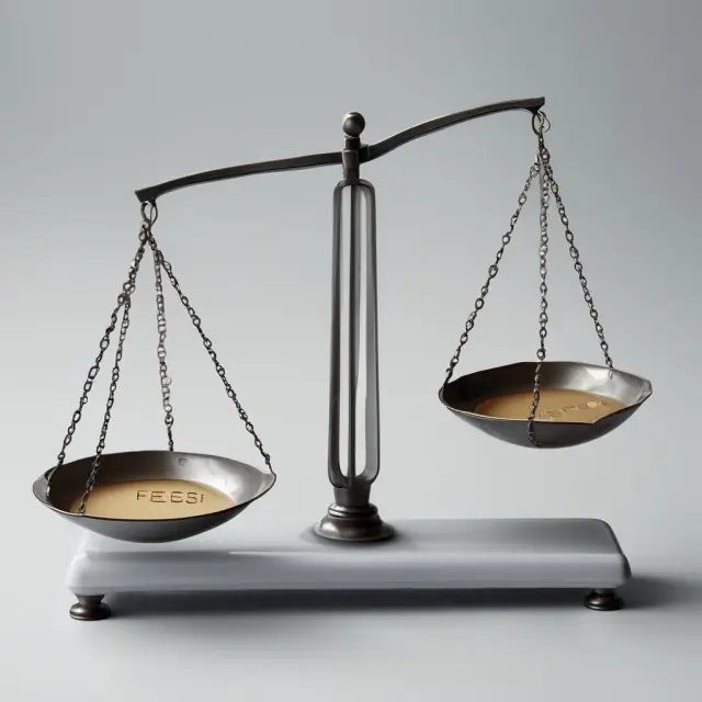 Scales symbolizing corporate charter filing fees and processing times, emphasizing the importance of finding balance in state incorporation