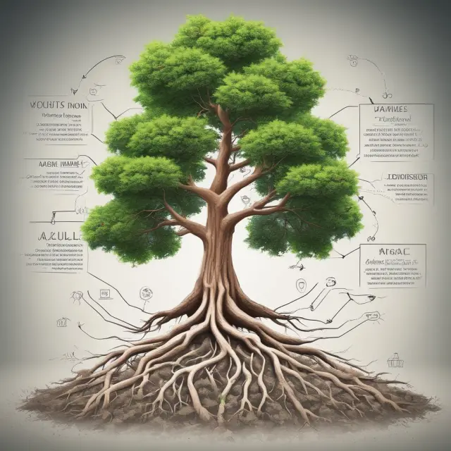 Tree symbolically illustrates the growth of corporate citizenship practices from basic compliance (elementary) to fully integrated strategies (transformation)