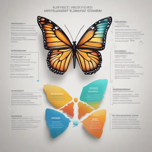 A butterfly progressing through the five stages of corporate citizenship - Compliance, Engagement, Innovation, Integration, Transformation