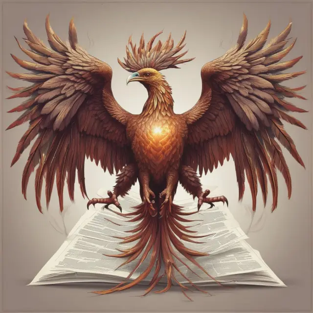 Double-headed phoenix illustrating the transformation of corporate profits into individual income, avoiding double taxation.