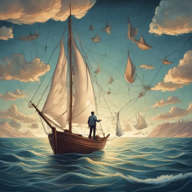 Wise investor with chart and compass navigates complex corporate tax landscape