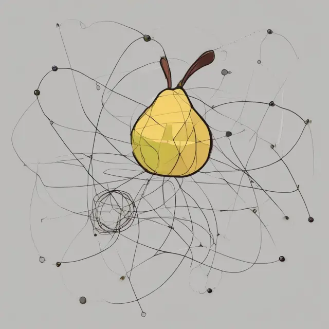 Image of two pear-shaped correlation coefficients intertwined, representing the Pearson product-moment correlation coefficient and its application in finance