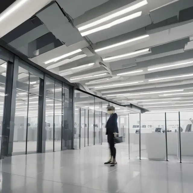 Two institutions connected by a bridge with the correspondent bank as the intermediary
