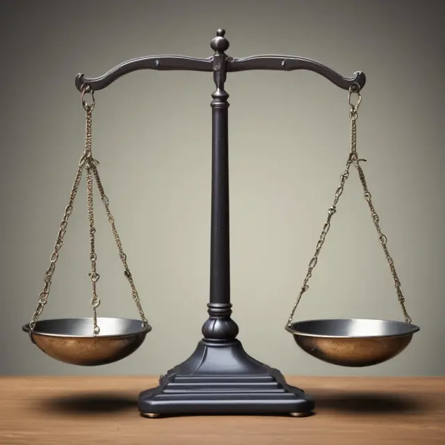 Scales representing cost, time, and accuracy in cost accounting, teetering on a thin edge