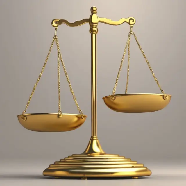 A golden scale balancing net present values and discount rates in a cost-benefit analysis