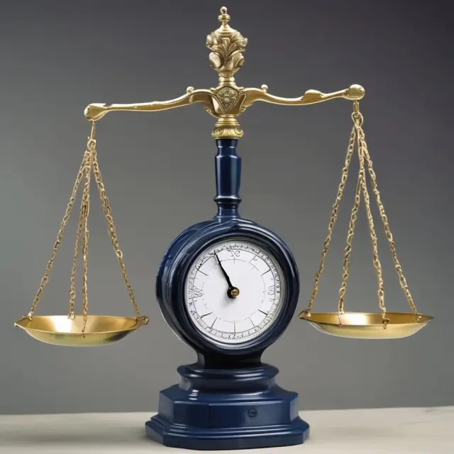 Two scales balanced on a table; one side represents undercosted product with fewer labor dollars, the other overcosted product with more labor dollars. Indirect labor costs flow between scales.