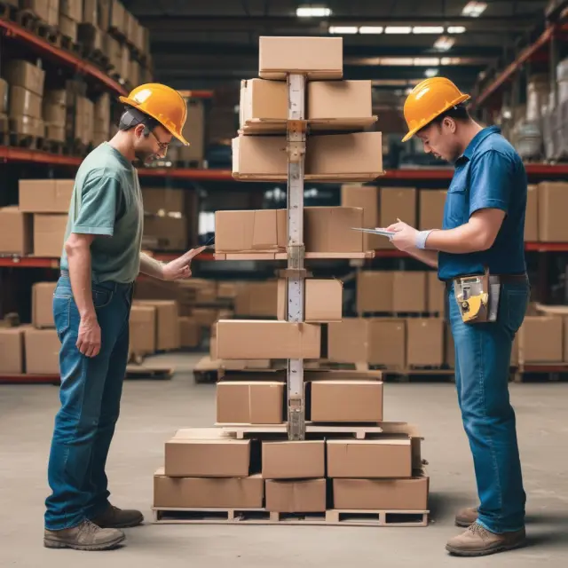 Workers in a factory meticulously adjusting sales pricing scales to accurately reflect labor costs