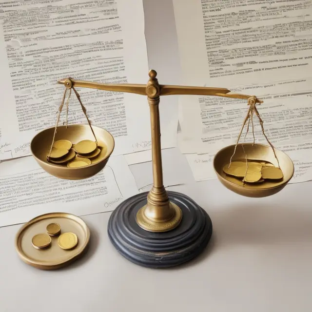 Golden coins versus split papers on a balance scale - Cost Basis after a Stock Split