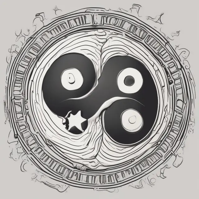 A balanced pairing of cost of capital and discount rate represented by the yin and yang symbol, emphasizing their interconnected yet distinct roles in investment decisions.