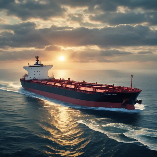 An image of an oil tanker navigating through waves of production cost increases resulting from the 1973 Oil Embargo