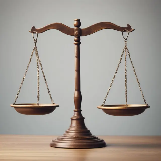 Scales with dual pans illustrating personal and professional reputation during counteroffers negotiations