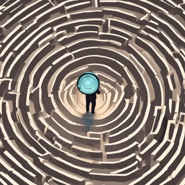 A prudent lender examines borrower creditworthiness meticulously in a maze of interconnected profiles