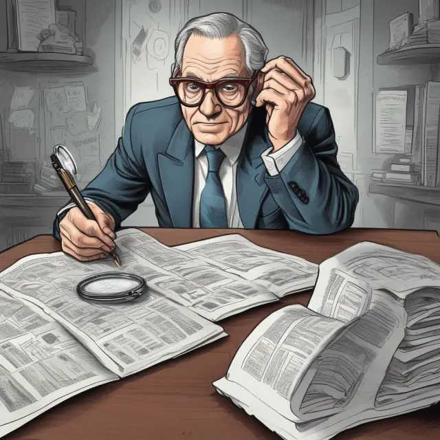 An institutional investor examining coverage ratios on a financial table, emphasizing their importance in assessing a company