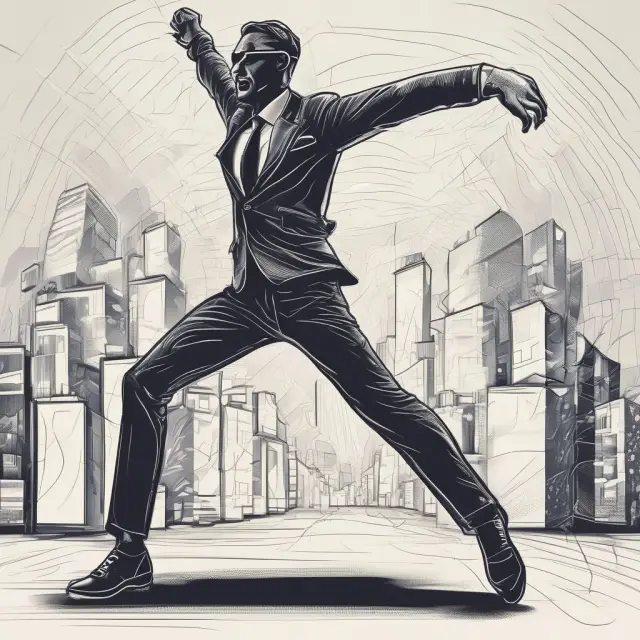 An institutional investor skillfully dances with a technology stock, deciding when to implement covered calls for income generation and risk management while maintaining long-term growth prospects