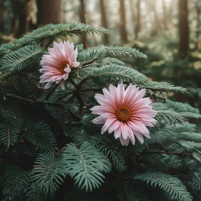 A wilting flower represents CPGs with their short lifespans, while an evergreen tree symbolizes durable goods