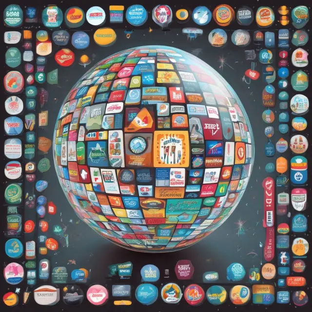 Crystal ball showcasing various CPG brand logos, symbolizing industry trends and innovation