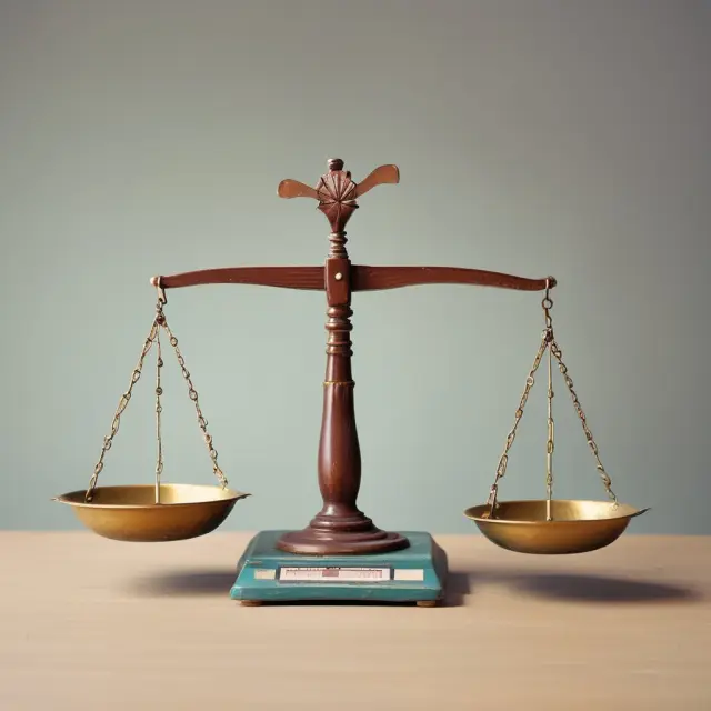 Two scales represent balanced credit reports, one displaying errors in need of dispute.