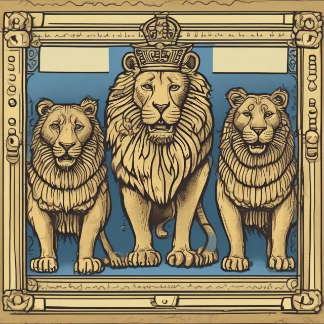 Three regal lions symbolize rewards, secured, and prepaid credit cards, conveying their distinct features and benefits