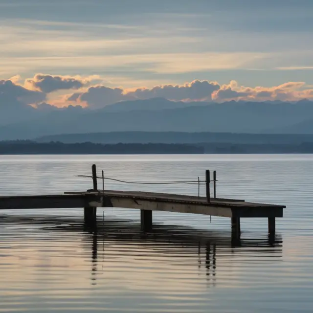 Crystal clear lake symbolizes Dodd-Frank Act, with a regulator