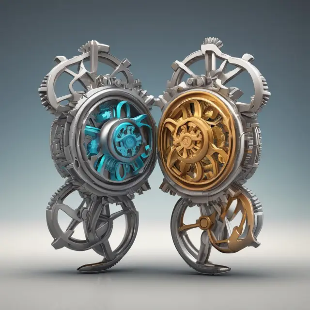 Two intertwined gears represent CDS Basis and Credit Spread. A crystal ball shows Implied Probability of Default, highlighting the significance of each concept in understanding credit risk.
