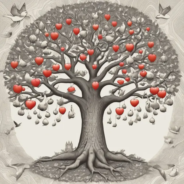 Bond tree with credit-linked notes and swans symbolizing risk and higher yields